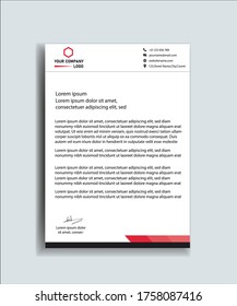 letterhead template design minimalist elegant