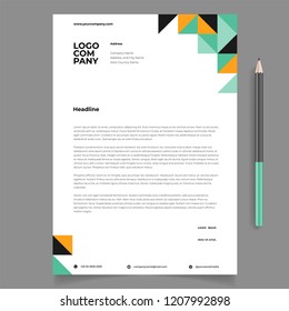 letterhead template design minimalist simple