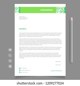 letterhead template design minimalist simple