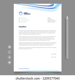 letterhead template design minimalist simple