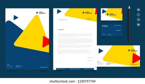 letterhead template design minimalist simple