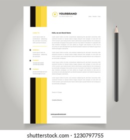 letterhead template design minimalist simple