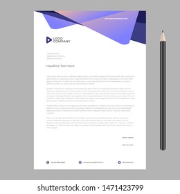 letterhead template design minimalist simple 
