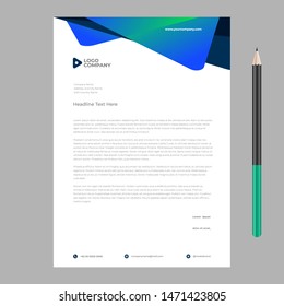 letterhead template design minimalist simple 