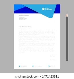 letterhead template design minimalist simple 