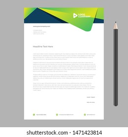 letterhead template design minimalist simple 