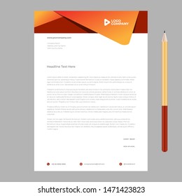 letterhead template design minimalist simple 