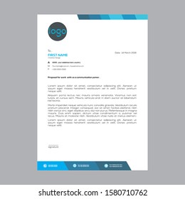 letterhead template design minimalist simple