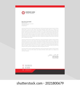 letterhead template design in minimalist style