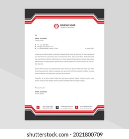 letterhead template design in minimalist style