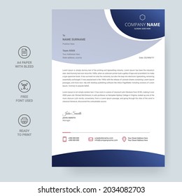 letterhead template design in minimalist style.  minimalist simple letterhead template