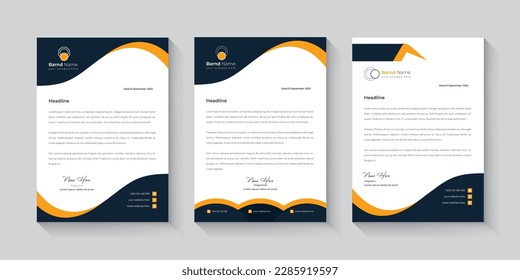 Letterhead Template Design Or Modern Letterhead Design
