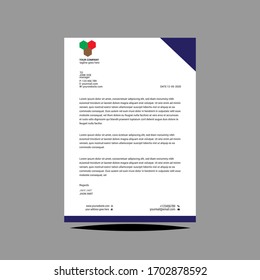 Letterhead Template Design. Modern creative vector design.