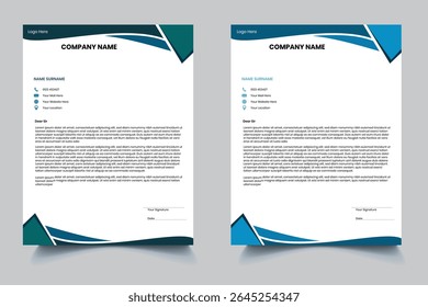  Letterhead template design, Modern letterheads design template. Professional company letterheads layout for business and project. Letterhead, letter head, simple minimal letterhead design.