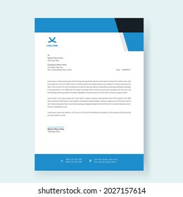 Letterhead Template Design For Professional Business Project. Corporate Modern Creative Editable Letterhead Template Design Vector.
