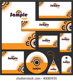 Letterhead template design (set 2)