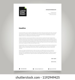 letterhead template design stock vector royalty free 1175279764