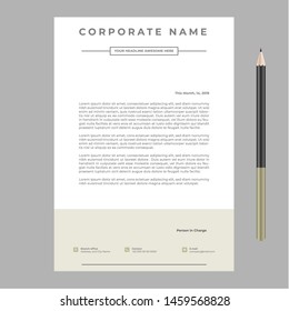 Letterhead Template design Simple Minimalist
