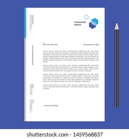 Letterhead Template design Simple Minimalist