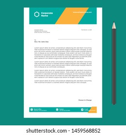 Letterhead Template design Simple Minimalist