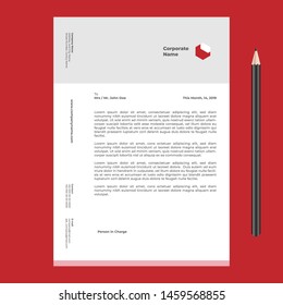 Letterhead Template design Simple Minimalist