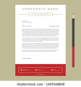 Letterhead Template design Simple Minimalist