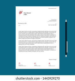 Letterhead Template Design Simple Modern