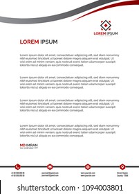 Letterhead Template Design Vectoor EPS
