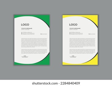 letterhead, letterhead template, letterhead design, vector corporate creative Professional modern simple unique school hospital medical new minimalist elegant corporate letterhead in red theme
