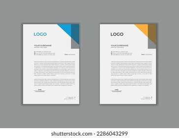 membrete, plantilla de membrete, diseño de membrete, vector corporativo creativo Profesional moderno y único hospital escolar médico nuevo minimalista elegante membrete corporativo con tema rojo