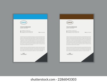 membrete, plantilla de membrete, diseño de membrete, vector corporativo creativo Profesional moderno y único hospital escolar médico nuevo minimalista elegante membrete corporativo con tema rojo