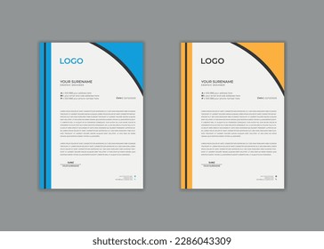 letterhead, letterhead template, letterhead design, vector corporate creative Professional modern simple unique school hospital medical new minimalist elegant corporate letterhead in red theme