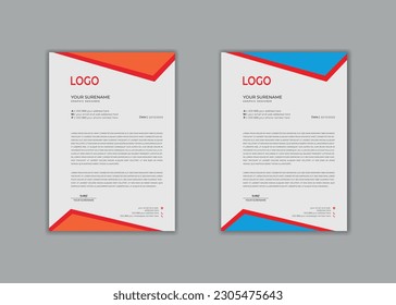 letterhead, letterhead template, letterhead design, vector creative Professional modern school hospital medical new simple corporate letterhead template design.
