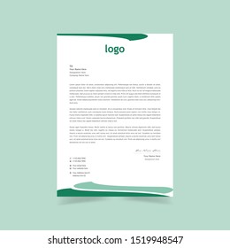 Letterhead Template Design. Vector illustration.