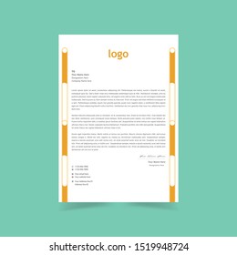 Letterhead Template Design. Vector illustration.