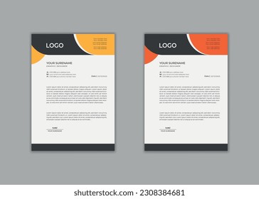 letterhead, letterhead template, letterhead design, vector modern simple unique school hospital medical new minimalist elegant corporate letterhead design in professional style