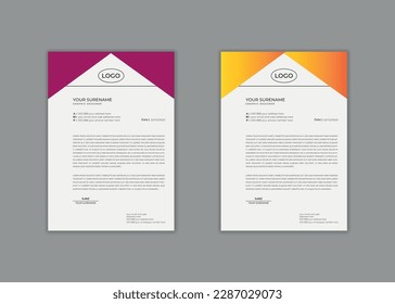 letterhead, letterhead template, letterhead design, vector pixel style modern unique school hospital medical new minimalist elegant vector illustrator mosaic corporate letterhead design
