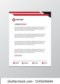 Letterhead Template Illustration