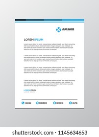 Letterhead Template Illustration