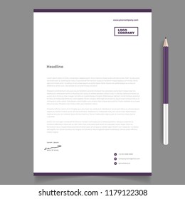 letterhead template and mockup 