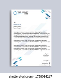 Letterhead template modern, fresh and trendy design