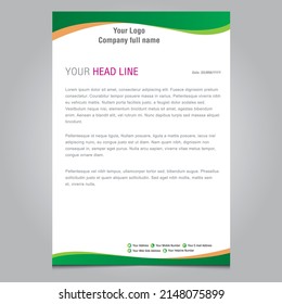 letterhead template pad design eps file