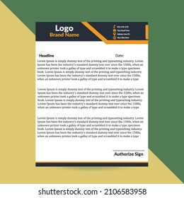 Letterhead Template Vector Free Download.