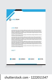 Letterhead Template Vector Illustration 