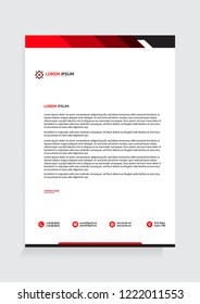 Letterhead Template Vector Illustration 