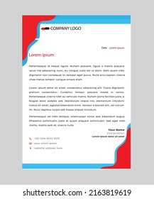 volante de concepto de contacto de vectores de membrete