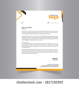 letterhead, vector design, letterhead template