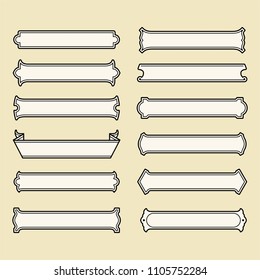 Letterhead vintage 2 vector pack