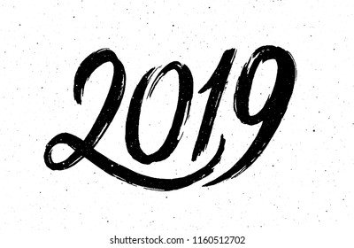 Lettering para 2019 Ano Novo Chinês do Porco. Ilustração vetorial