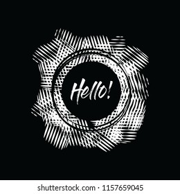 Lettering with Abstract Background Vector Eps.10